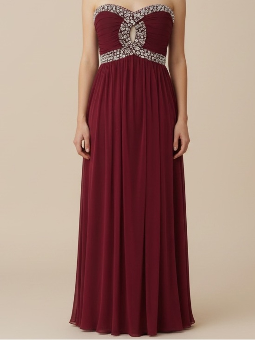 City Triangles vintage strapless gown size 3